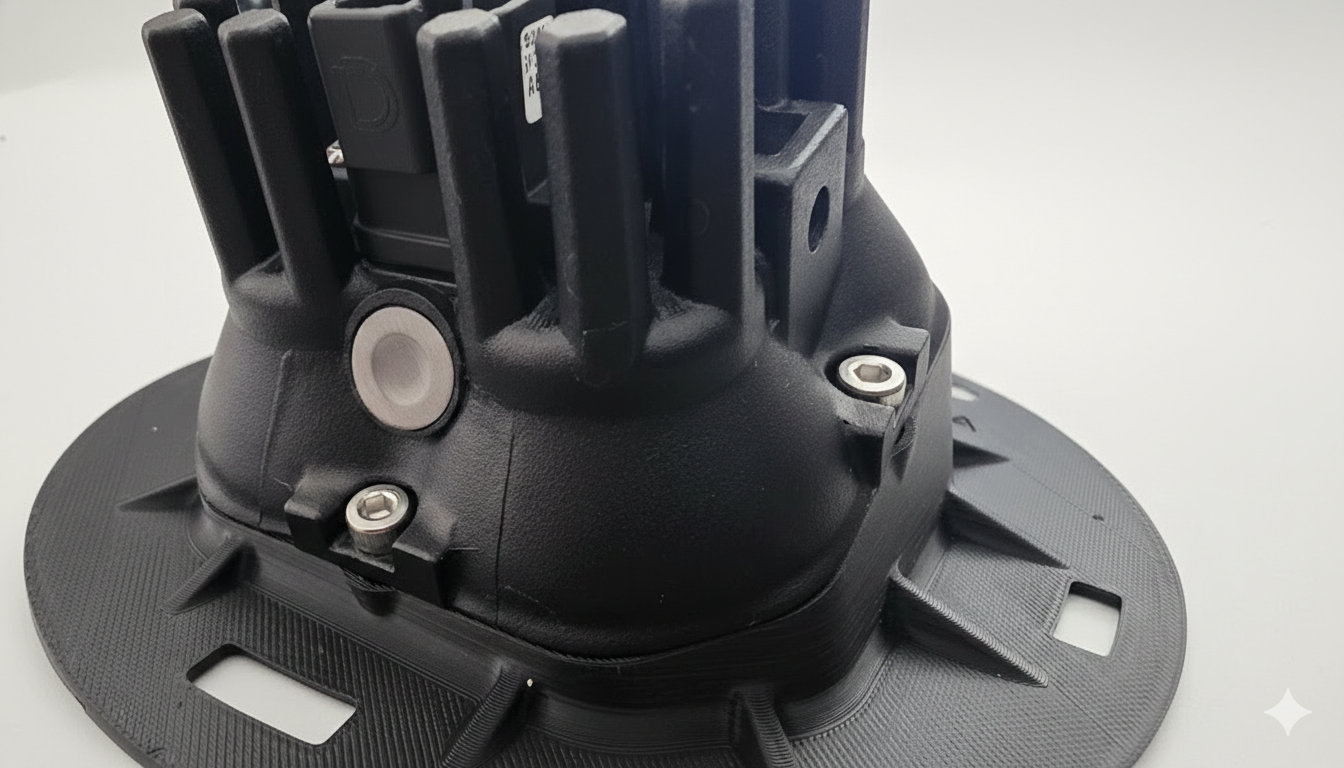 3D Printed Mach 1 - Hex Pattern LED Fog Light Adapter Kit