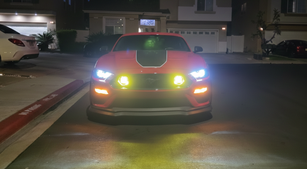 3D Printed Mach 1 - Hex Pattern LED Fog Light Adapter Kit