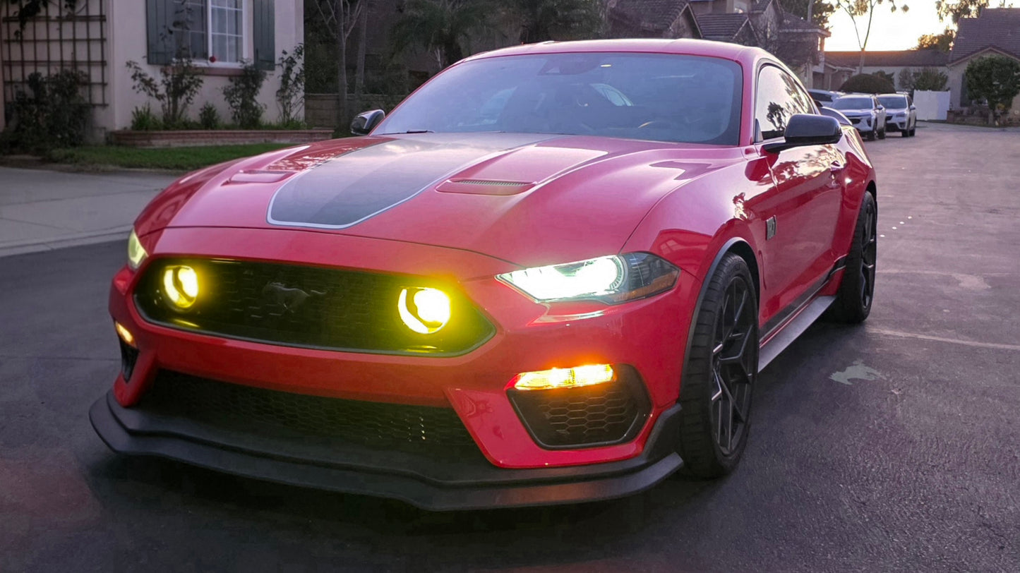 3D Printed Mach 1 - Hex Pattern LED Fog Light Adapter Kit