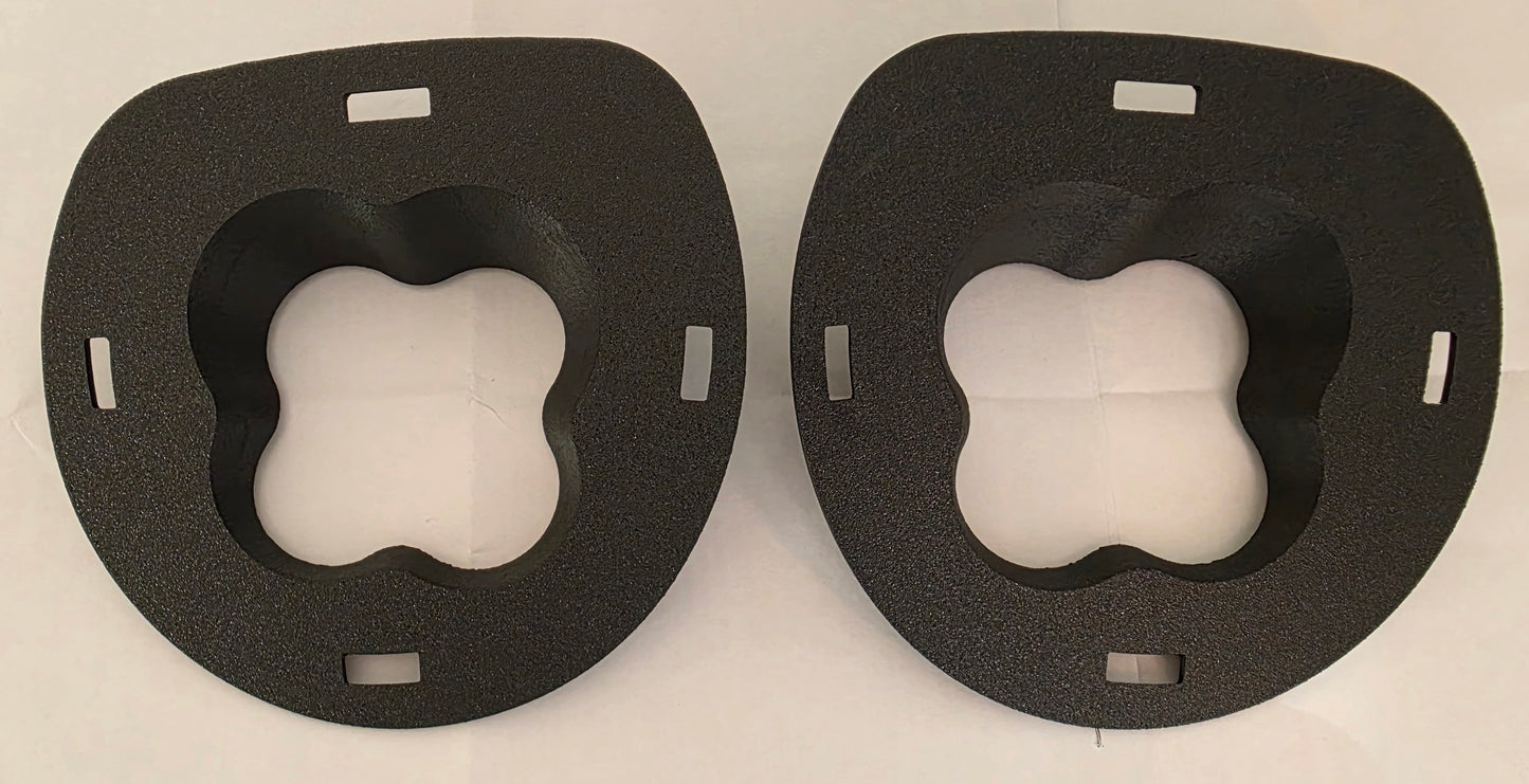 3D Printed Mach 1 - Plain Textured LED Fog Light Adapter Kit