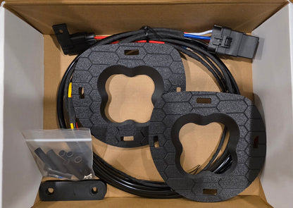 3D Printed Mach 1 - Hex Pattern LED Fog Light Adapter Kit
