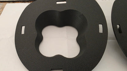 3D Printed Mach 1 - Plain Textured LED Fog Light Adapter Kit